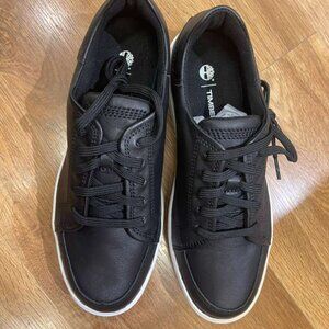 TIMBERLAND MEN'S EMERSON STRECT LOW LACE SNEAKER BLACK FULL GRAIN A6BVJ-W02